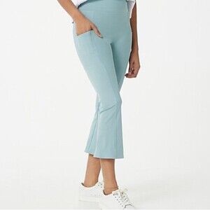 Zuda Z-Move Cropped Pants with Pockets Blue Mist Size Medium